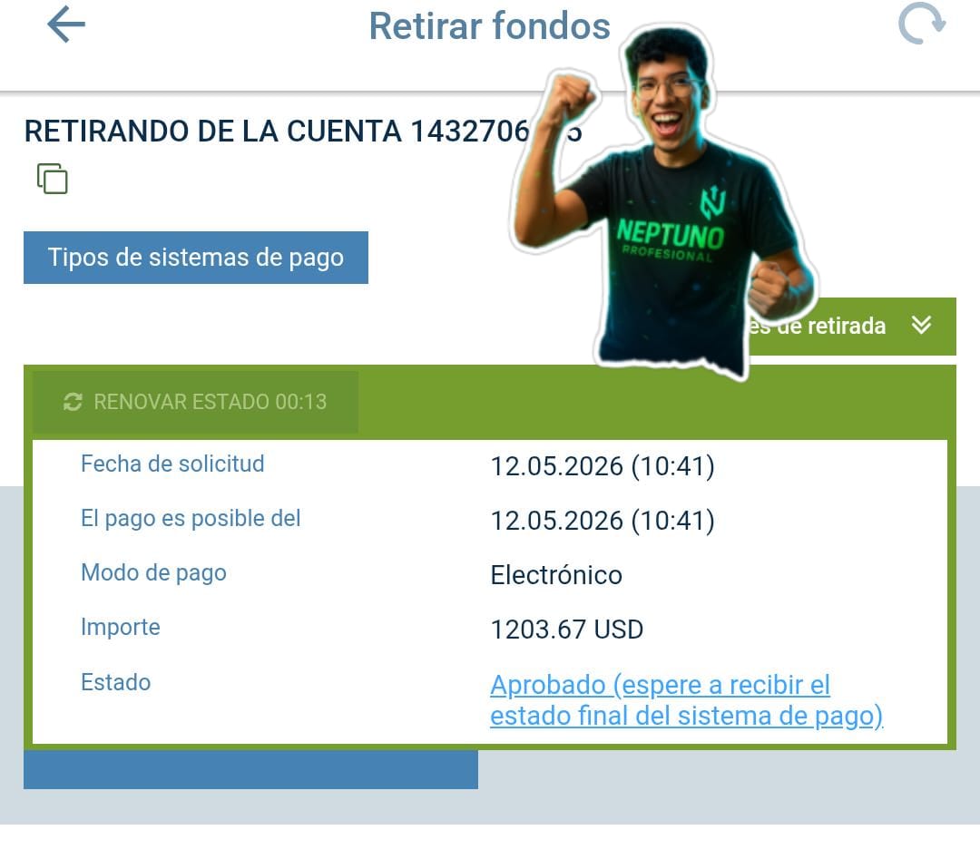 Resultado real de la comunidad Neptuno